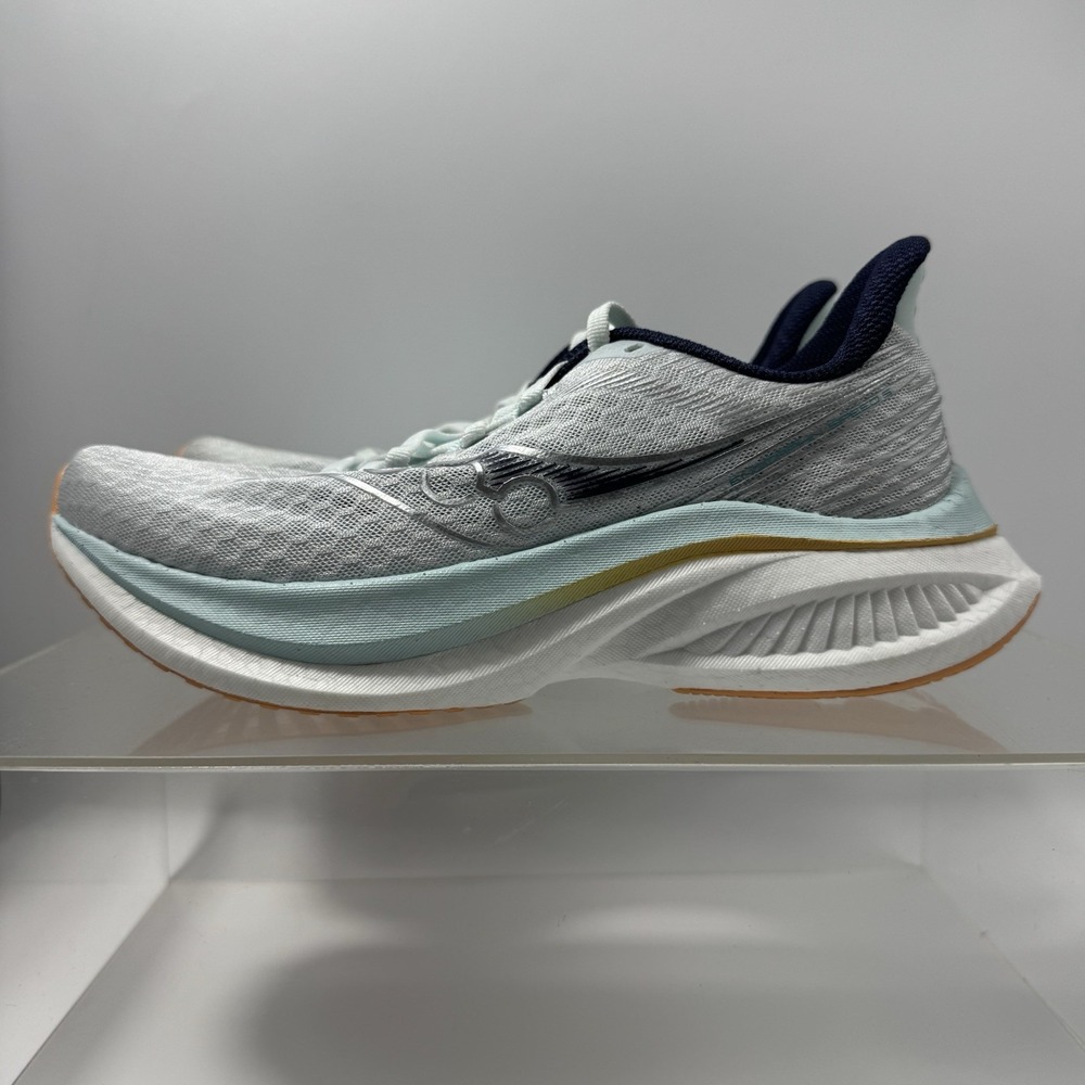 Saucony Endorphin Speed 5 S101391-1010 Grey Aqua Running Shoes Women's Size 8.5